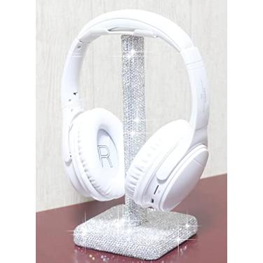 Imagem de CARCHILE SH Luxury Rhinestones Headphone Stand Headset Holder Crystal (Silver)