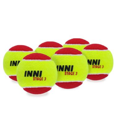 Imagem de Bola de Tênis Inni Stage 3 Vermelha Pack com 06 Bolas