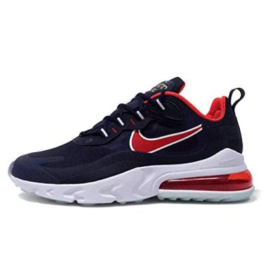 Imagem de Nike Tênis masculino Air Max 270 React USA, azul-marinho meia-noite/obsidiana/branco/C, 42, Azul-marinho, branco