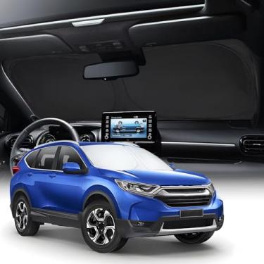 Imagem de Neverland Para-brisa para carro - Para-sol dobrável para Honda CR-V, 210D Oxford revestido de prata escudo UV reflexivo, capa de painel de isolamento térmico, manter fresco (para Honda CR-V 2017-2021)