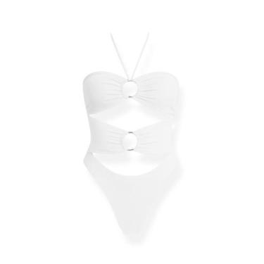 Imagem de Bory Body Feminino Argola Amarração Fashion Suplex - Sem marca, Branco