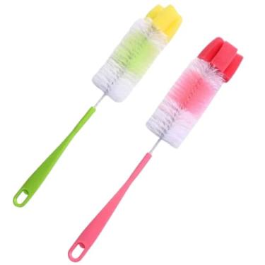 Imagem de Escova para lavar Mamadeira Copo Garrafa com Esponja KIT 2