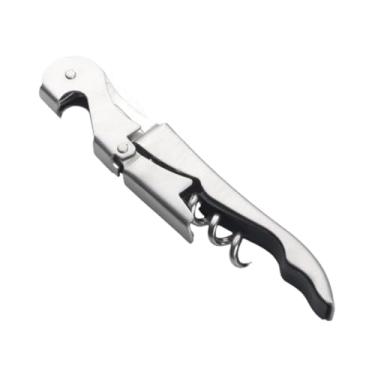 Imagem de ＫＬＫＣＭＳ Abridor de garrafas de vinho tinto, abridor de latas, ferramenta economizadora de esforço, saca-rolhas de aço inoxidável, removedor de rolhas para, Prata