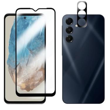 Imagem de Película de Vidro Temperado 3D para Galaxy M35, Proteção Total da Tela, com Película Protetora de Câmera, 9H