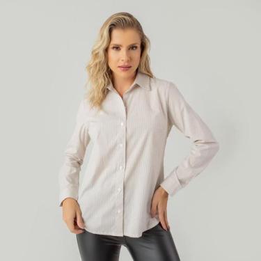 Imagem de Camisa susie listrada feminina - Susie Modas, Marrom, P