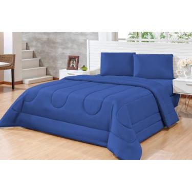 Imagem de Edredom Casal King Roma Dupla Face Oferta Esquenta o Frio Varias cores