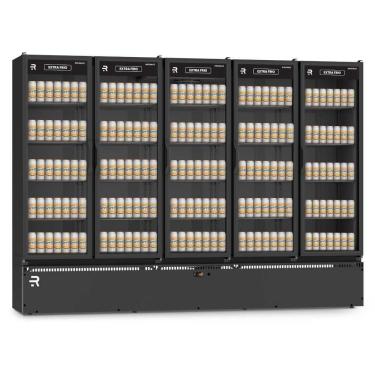 Imagem de Auto Serviço Vanguard Extra Frio 5 Portas Vidro Aquecido Preto Asvef5p 220V Refrimate