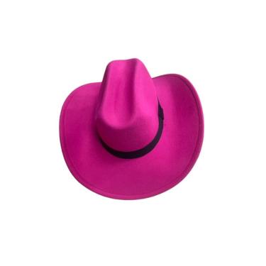 Imagem de Chapéu De Vaqueiro Ocidental Do Vintage Aba Larga Cavalheiro Jazz Chapéus Cowgirl E Cowboy Cor:pink