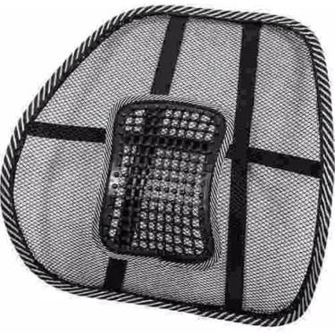 Imagem de Encosto Lombar Ergonômico para Cadeira – Suporte Ortopédico com Tela Respirável | Alívio de Dores nas Costas e Correção de Postura para Escritório, Casa e Carro