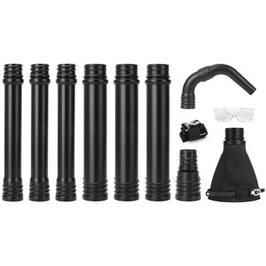 Imagem de Ferramentas de limpeza de calhas universais atualizadas para sopradores de folhas com tubo de gancho de ângulo ajustável, compatível com a marca Blower Black & Decker, Husqvarna, Poulan, Craftsman