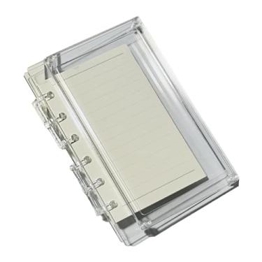 Imagem de Fancyes Caderno de Diário com 6 Folhas Soltas, Recarga de Papel para Escrever com Capa Transparente/caderno A7 para Anotações, Esboços E Escola em Casa, A7 claro