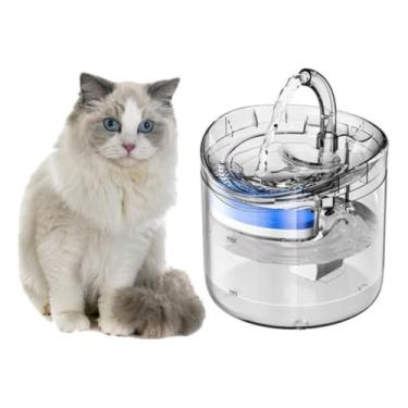 Imagem de 2.0L fonte de água bebedouro para gatos e cães Usb(Branco 2L)