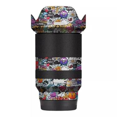 Imagem de Adesivo de câmera antiarranhões para tampa de lente para Tamron 28-200 mm adequado para Sony Mount película protetora protetor de corpo decalque 28-200 (branco grafite)