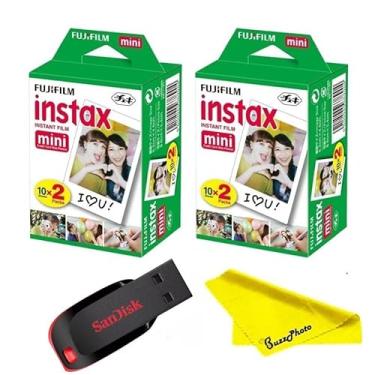 Imagem de Fujifilm Instax Mini filme instantâneo para câmera, pacote duplo (40 folhas)