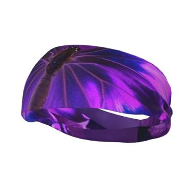 Imagem de Bandanas de corrida para homens e mulheres, faixas de suor esportivas com absorção de umidade, lenço de cabeça atlético, faixa de cabelo elástica para tênis, basquete, corrida