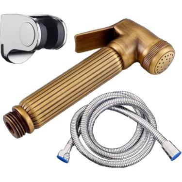 Imagem de Pulverizador De Bidê Antigo Bronze Cobre Torneira De Bidê Portátil Hotel Banheiro Lavatório Banheiro Pulverizador Chuveiro Torneira, Bidet Spray Gun