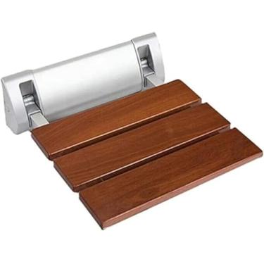 Imagem de Banco De Banheiro Cadeira De Banho Montada Na Parede Para Idosos Dobrável Banco De Banho De Pequeno Espaço Antiderrapante Cadeira Dobrável De Banheiro