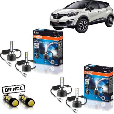 Imagem de Kit Lampada Led Osram Farol Renault Captur 17 18 19 20