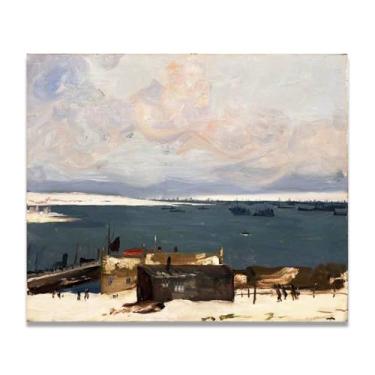 Imagem de Longa duração Hope John Lavery Classic Realist Portrait & War Scene Canvas Art – Arte irlandesa decoração de parede para casa 39,98 x 48 cm Un Framed