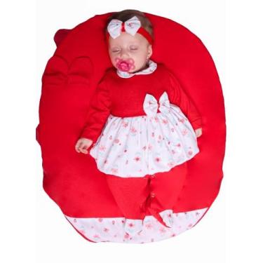Imagem de Saída Maternidade Menina Daiane Floral 5 Peças Roupas de Bebê - João e