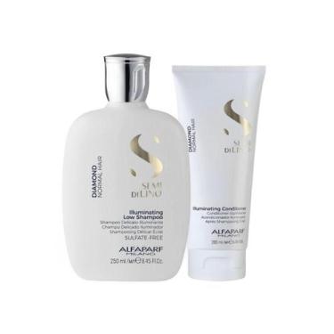 Imagem de Alfaparf Semi Di Lino Diamond Illuminating Kit Shampoo 250ml + Condici