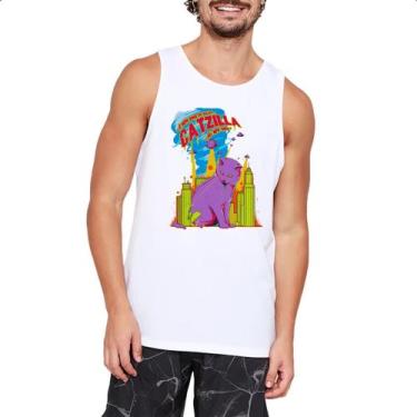 Imagem de Camiseta Regata Catzilla o gato Godzilla - Alearts, G