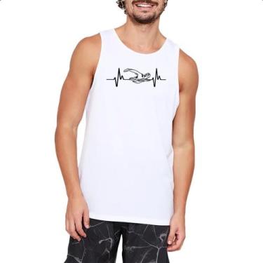 Imagem de Camiseta Regata Batimento cardiaco natacao - Alearts, G