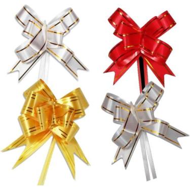 Imagem de Laço Mágico 100 unidades Para Presente Laço Pronto Fácil 17mm x 34cm C