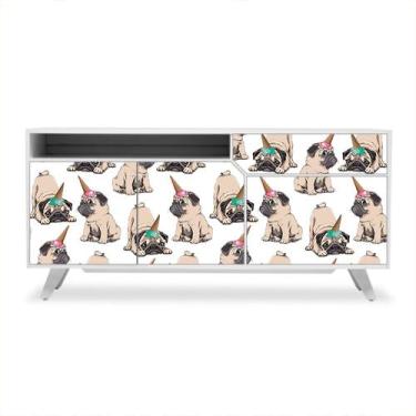 Imagem de Adesivo de Revestimento Móveis - Cachorro - Pug - Pet Shop - 174rev - 