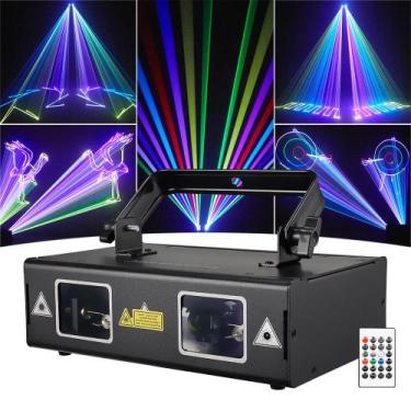 Imagem de Luz laser de animação WorldLite Stage Party Lazer 3D RGB