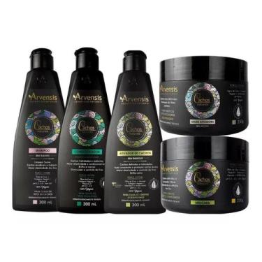 Imagem de Kit Arvensis Cachos Shampoo Condicionador Ativador Mascara