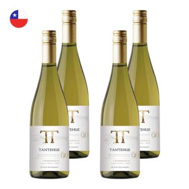 Imagem de Kit 4 Vinhos Ventisquero Tantehue Chardonnay Branco Chile 750ml