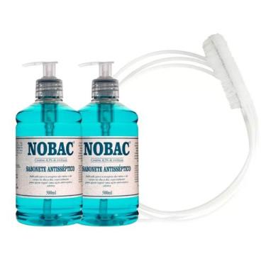 Imagem de Kit Limpeza CPAP - 2 Sabonete Nobac e 1 Escova para traquéia - Naturel