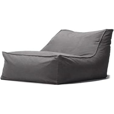 Imagem de Sxbcya Bea Bag Cadeiras Capa Para Adultos Ao Ar Livre Impermeável Oxford Chaise Louge Pufe Capa O Filler Garde Praia Acampamento Sofá-cama Puff Salo, Dark Gray, Empty cover
