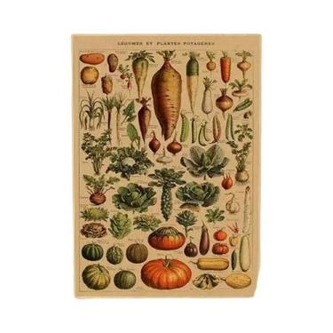 Imagem de Cartazes Vintage com Estampa de Cogumelos, Frutas e Vegetais - Arte Bo