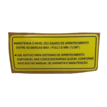 Imagem de Etiqueta Liquido Arrefecimento Grand Vitara 08-16 - Original - Suzuki