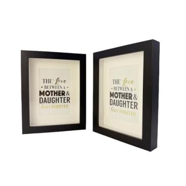 Imagem de Porta-retrato de madeira 15 x 20 cm, molduras de madeira natural para fotos, pôsteres e impressões de arte para mesa e parede, vertical e horizontal, pacote com 2 (preto)