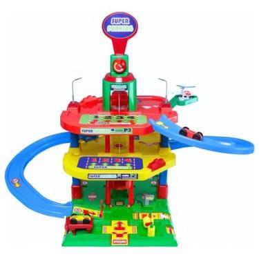 Imagem de Brinquedo Infantil Estacionamento de Carros Super Parking com 2 Carrin