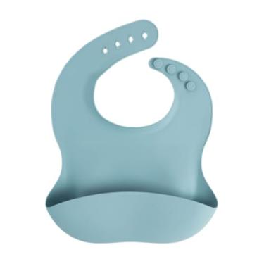 Imagem de Babador Cata Migalhas De Silicone Azul Sonho, Bup Baby
