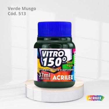 Imagem de Tinta para vidro vitro 150 base agua com 37ml cor verde musgo - ACRILE