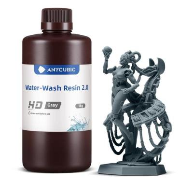 Imagem de Resina de impressora 3D ANYCUBIC lavável com água 2.0 405nm 1kg HD Gre