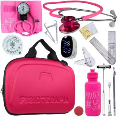 Imagem de Kit Fisioterapia Maleta Goniometro Martelo Buck Completo - Love Saude,