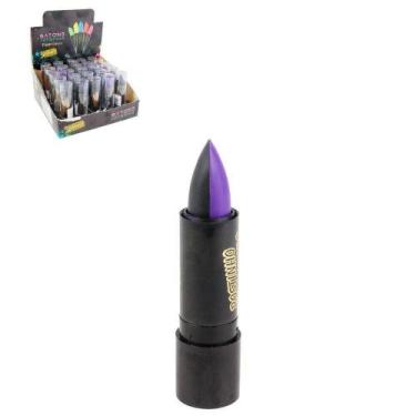 Imagem de Batom Cremoso 3,5g Halloween Duplo Roxo/preto - Genérico