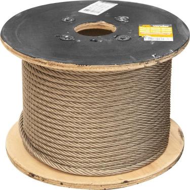 Imagem de Cabo De Aço Inox Aa 9,53mm 3-8 6x19s Com 100m De Cabo De Aç