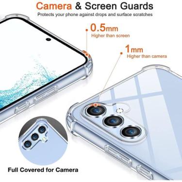 Imagem de Capa anti-choque Samsung A54 5G com protetor de tela de vidro completo