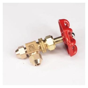 Imagem de Tubo de ajuste OD 6mm-6mm 6mm-8mm 8mm-8mm Equal Reduce Elbow Flare Brass Metanol Oil Valve (6mm-8mm)