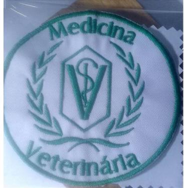 Imagem de Patch Bordado do Símbolo da Medicina Veterinária - 8 cm x 8 cm - MIO M