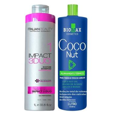 Imagem de Kit Escova Progressiva Coconut Biomax Alisamento Natural 2000ml