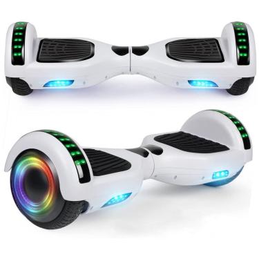 Imagem de Hoverboard LIEAGLE 6,5&quot; A002 Branco com Luzes LED, Bluetooth e Autoequilíbrio