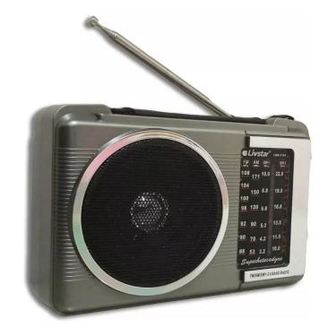 Imagem de Rádio Am/Fm Portátil Pilha Tomada 110V/220V 4 Faixas Full